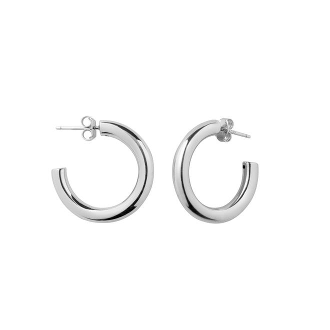 Srebrne kolczyki Statement Hoops
