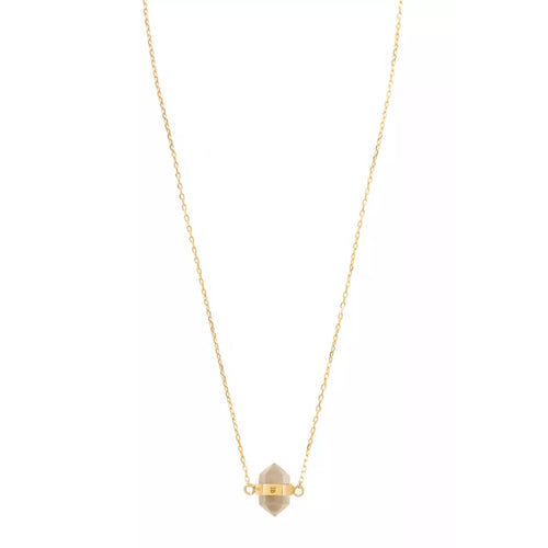 Złoty choker z rutylem